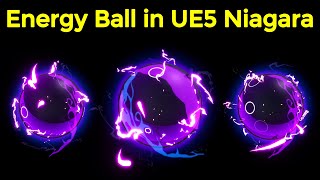 Energy Ball in Unreal Engine 5 Niagara Tutorials | Download Files screenshot 4