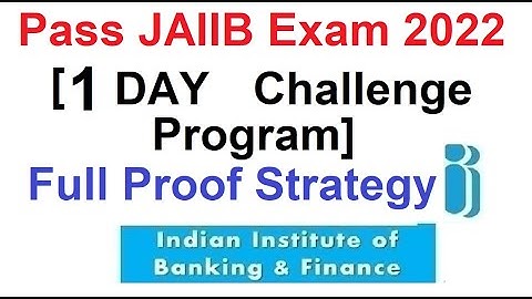 Pass JAIIB Exam in 1 Day  [1 Day Challenge Program]