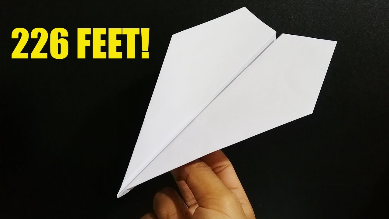 How to Make World's Best Paper Airplane YouTube
