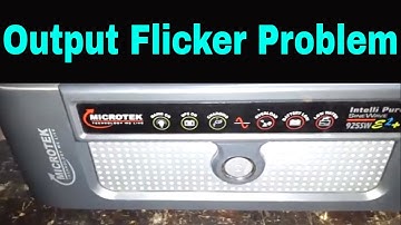 How to repair output flicker problem in Microtek Sinewave Inverter?