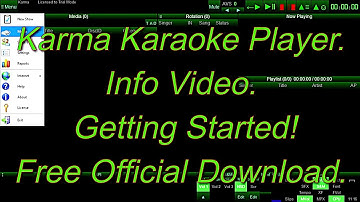 INFO VIDEO. KARMA KARAOKE PLAYER.