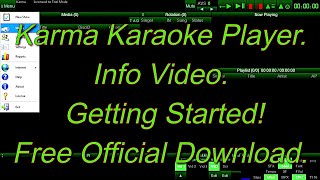 KARMA KARAOKE PLAYER. INFO VIDEO.