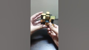 Trying checkerboard pattern on mirror cube || THE Qubers STOP || #cubber #cubing #mirrorcube #shorts