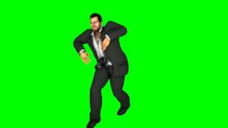 Walking man and dancing green screen free stock footage video