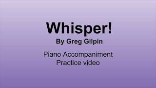 Whisper piano accompaniment