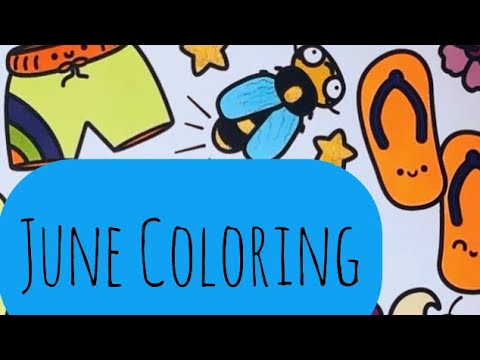 Coloring Cute June Coloring Page For Kids