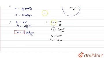 Calculate the magnitude of linerar acceleration of a particle moving in a circle of radius `