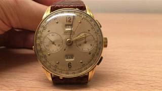 The Angelus Chronodato, a vintage triple-calendar chronograph from the early 1950s