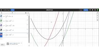 How to use Desmos - Alg B: Module 10: quadratics from equations, the vertex form, and writing equat