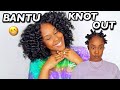 YEA....I DID A BANTU KNOT OUT!! ONE PRODUCT ONLY! | NATURAL HAIR