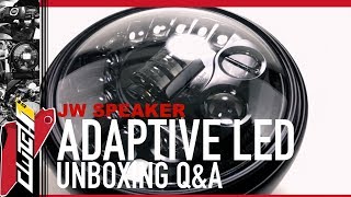 JW Speaker 8790 Adaptive LED Headlight Unboxing [Motodemic Conversion Kit]