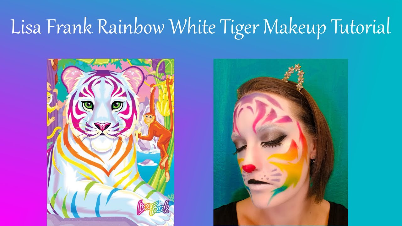 Lisa Frank Rainbow White Tiger Make Up