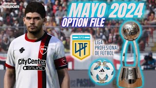 PES 2021 al 2024 LIGA Profesional ARGENTINA MAYO 2024 OPTION FILE PS4 PS5 PC GRATIS