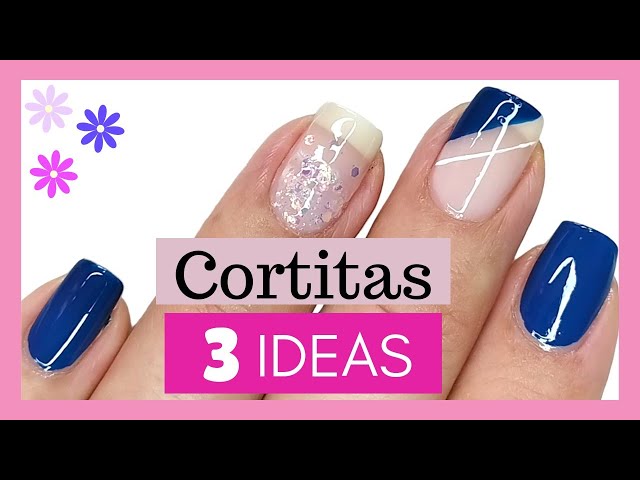Diseños de uñas BONITAS y FÁCILES 2024/Ideas para decorar uñas cortas Tendencias/short nails class=