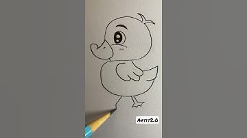S से 🦆 बनाना | Draw duck from s | #shorts #numberdrawing #artit2.0 #pencil_drawing #duck_drawing