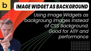 Using an Image Widget as Background with Bricks Builder