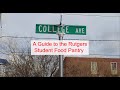 A guide to the rutgers student food pantry