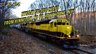 NYS&W SU100 Chase From Kinnelon, NJ To Hawthorne, NJ!! 3/12/24