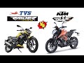 Tvs raider vs duke 125  comparison  mileage  top speed  price  bike informer