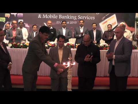 Lighting Diya on occasion of Launching Internet Banking & Mobile Banking services.