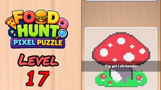 Food Hunt Pixel Puzzle Level 17 Walkthrough