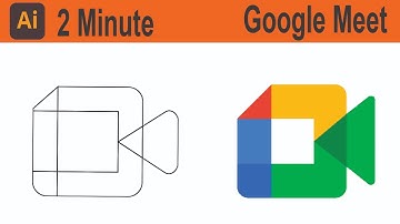 How To  Create Google Meet Logo Design  Adobe illustrator Tutorial |SAKIB DESIGNER|