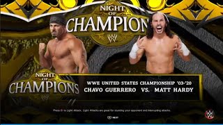 Chavo Guerreo vs Matt Hardy. Night of Champions 2008. WWE 2K23