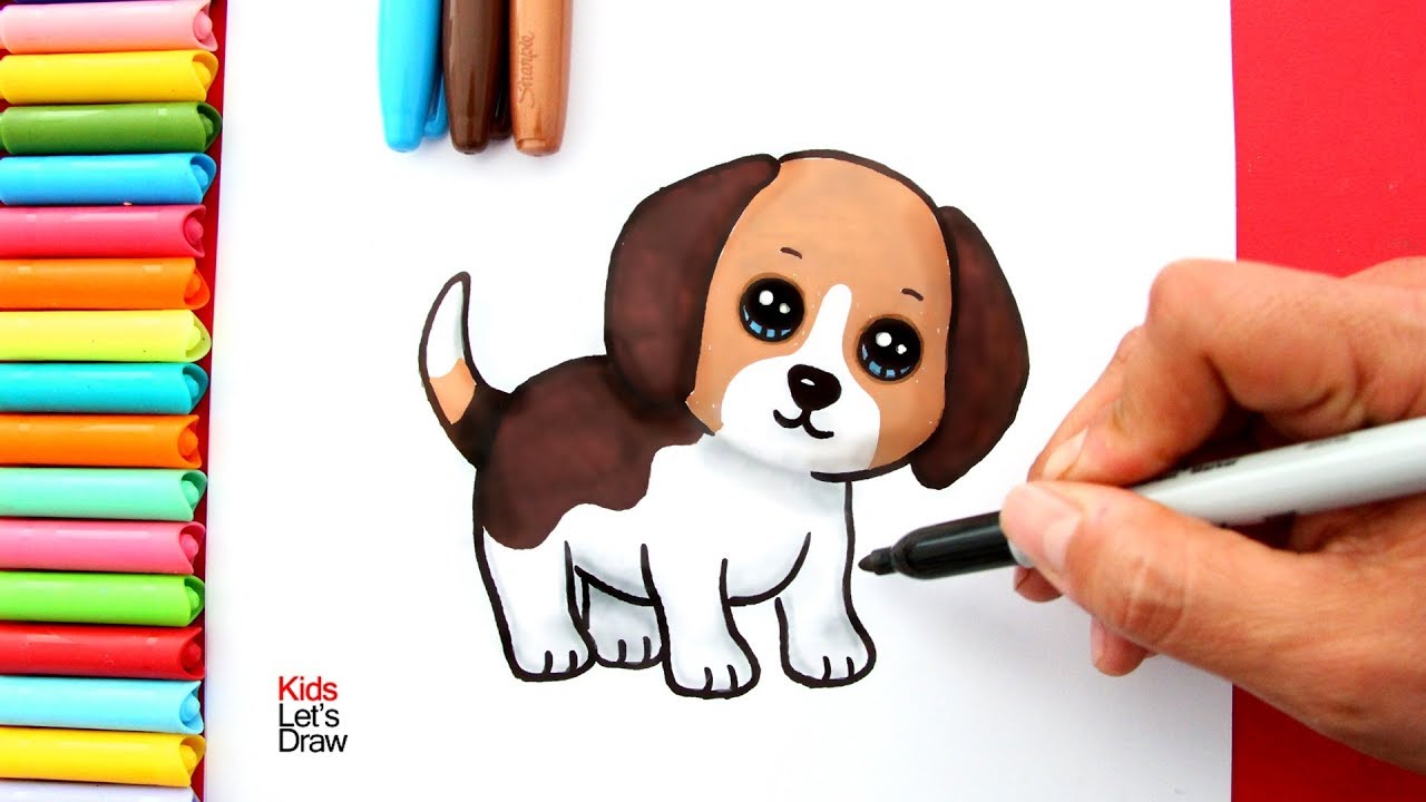 How to Draw a Cute Beagle Puppy Easy - thptnganamst.edu.vn