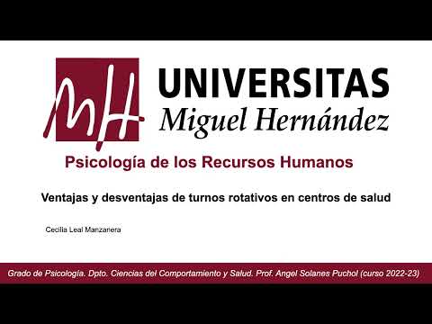 Ventajas y desventajas de turnos rotativos en centros de salud