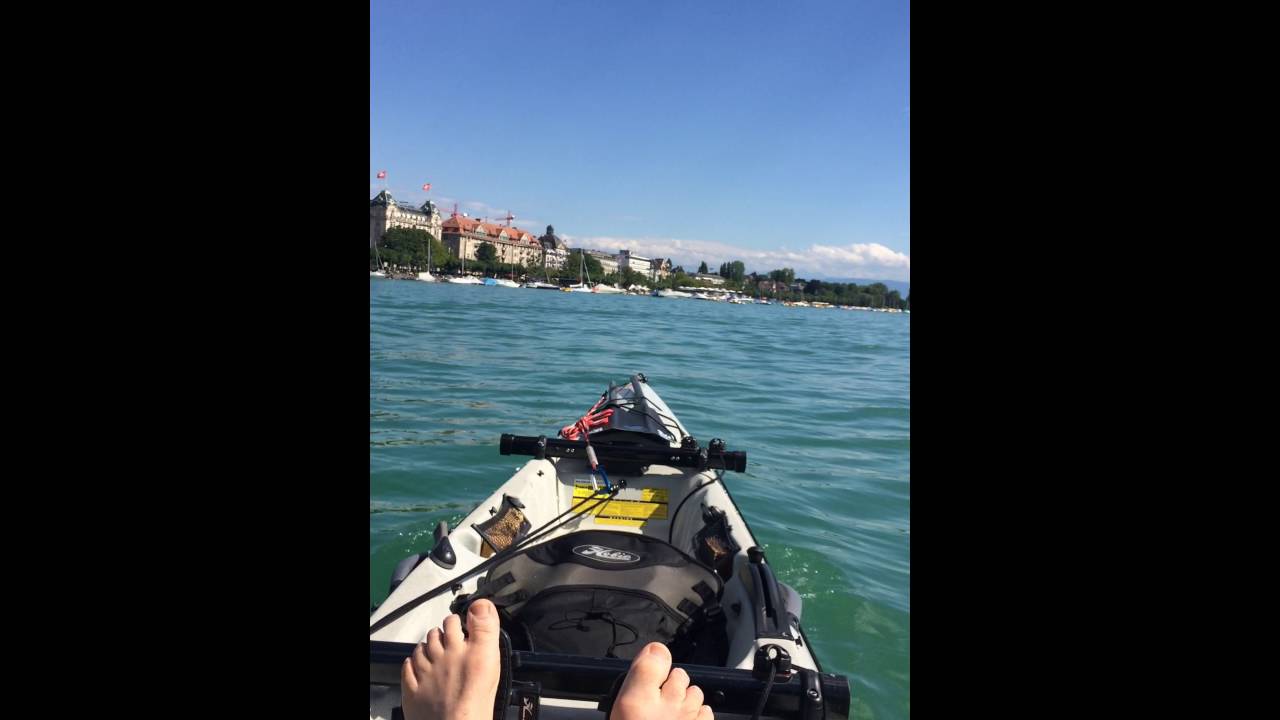 Kajak mit Tretantrieb