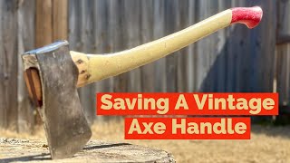 Salvaging a Vintage Axe Handle - 4lb. Kentucky Pattern