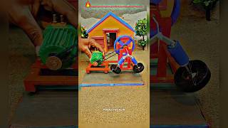 DIY Magnet Free Electricity Generator | Power Generator | Motor Water Pump #shorts