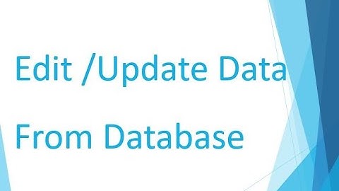 (Part 1)Edit /Update Data from  Database in PHP (Hindi/Urdu)
