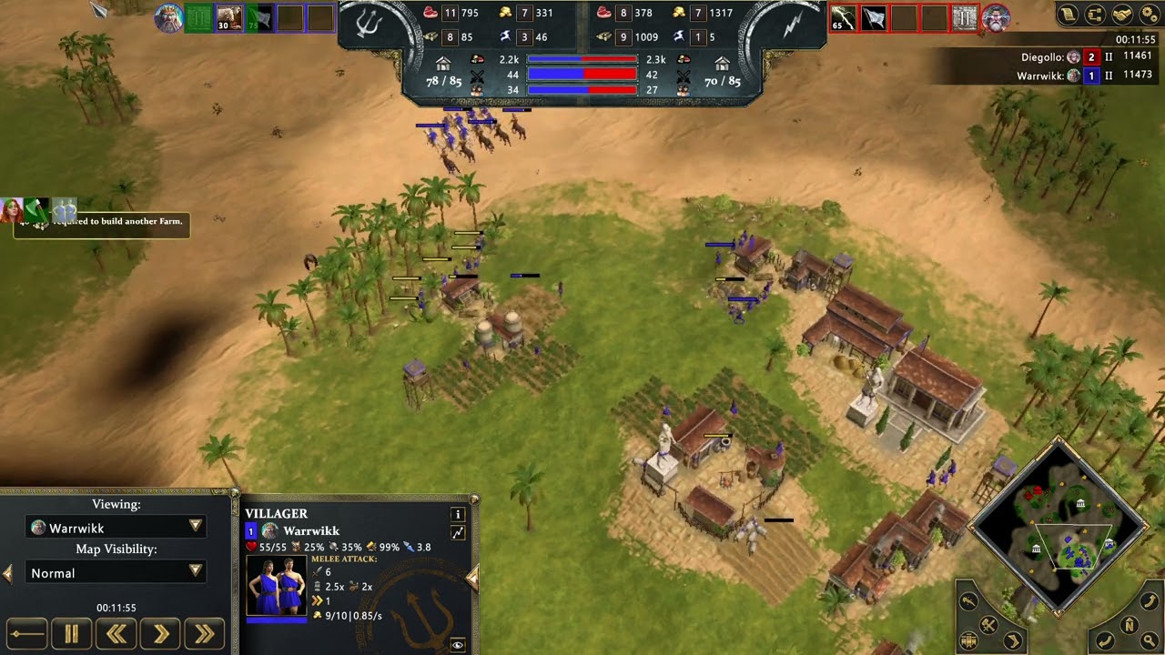 Age of Mythology  Retold- Ranked Poseidon Centaur Rush low ELO