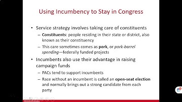 Madelyn Bowman GOVT 2305 Chapter 11 Lecture #1 Congress