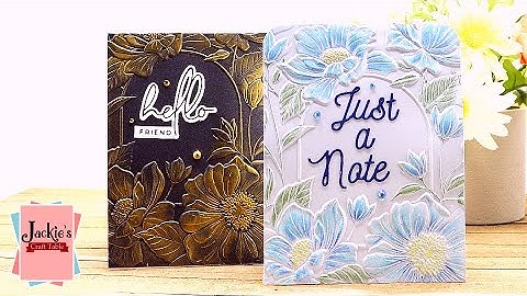New 3D Embossing Folder Club | Floral Archway | Techniques to Bring Out the Pattern