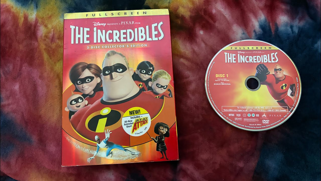Opening to the incredibles 2005 dvd disc 1 full screen version 