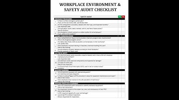 Safety Audit Checklist: Health & Safety Inspection | OSHA Compliance | Training Programs