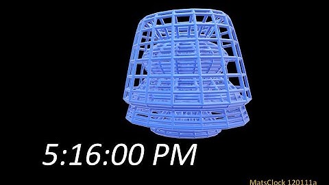 MatsClock 120111a - Free PowerPoint Digital Clock PPT Timer 3D Cane Furniture