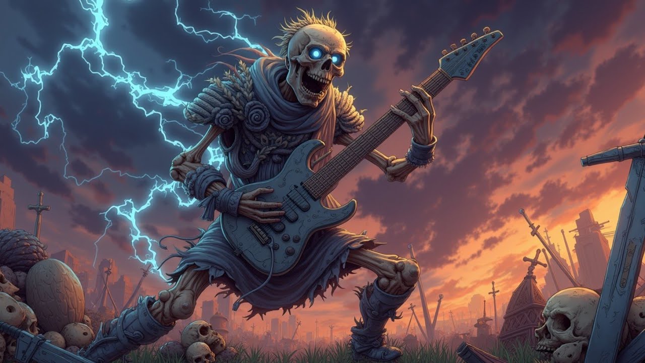 Шред-гитара Метал | Эпические риффы из могилы | Сила нежити рока⚡