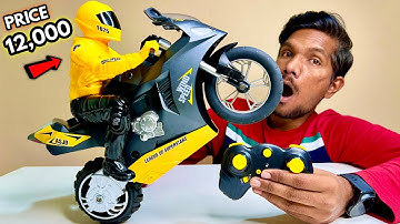 RC Super Bike With Self Balancing 6 Axis Gyro Unboxing & Testing - Chatpat toy tv