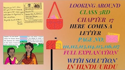 LookingAround||Class 3rd|Chapter 17|Here Comes a Letter||Full Explanation||