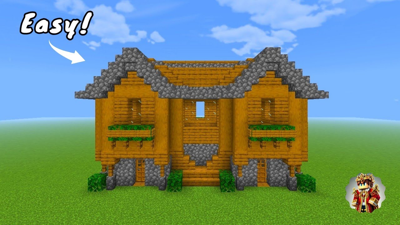 Minecraft: How to Build a Ultimate Oak Wooden House in Minecraft |Tutorial [Easy Build 🏡]