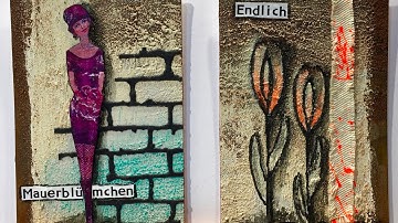 Mixed media ATC`s Rust