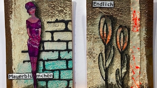 Mixed media ATC`s Rust