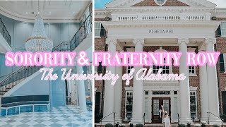SORORITY AND FRATERNITY ROW | The University of Alabama Campus Tour | Part 2