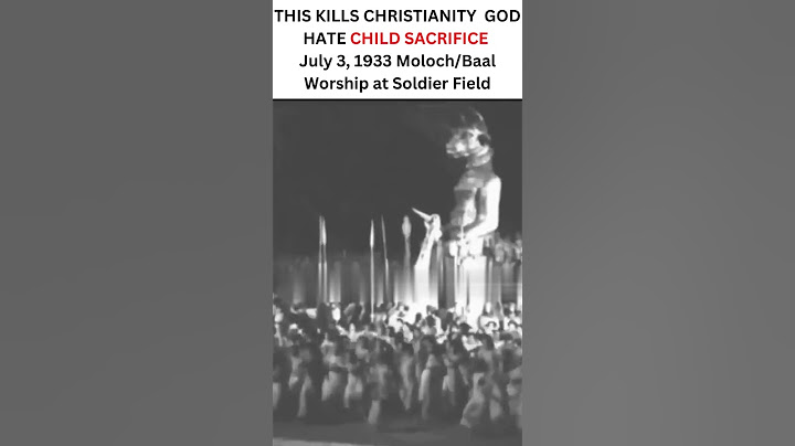 BABY SACRIFICE (Reenactment) #baal #moloch #July 3 1933 Moloch/Baal Worship at Soldier Field #baby