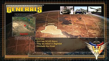 Command & Conquer : Generals - USA Mission 1 (Brutal)