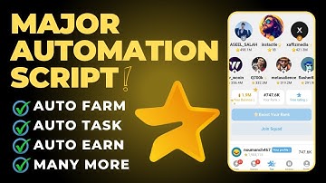 Major Automation Script | Complete Tasks & Automatic Play Games | Major Unlimited Coins Trick