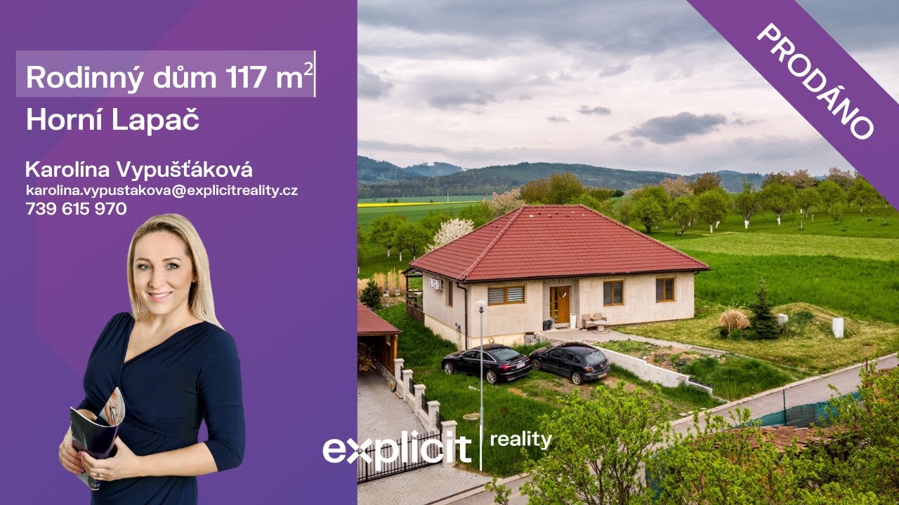 Karolína Vypušťáková - Rodinný dům 117 m² - Horní Lapač/PRODÁNO
